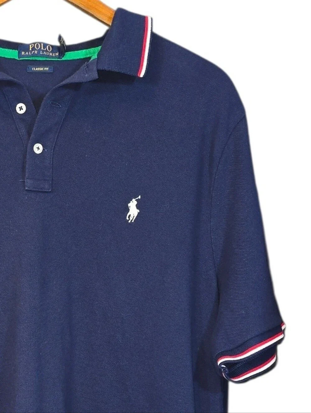 Polo Ralph Lauren Classic Fit Polo Shirt Men’s XL Navy Blue Preppy Golf